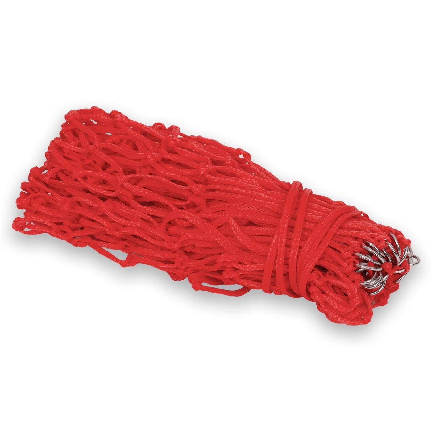 Le filet à foin VOSS.farming est un filet en nylon bottelé avec des anneaux métalliques à une extrémité, enroulé et prêt à l'emploi.