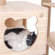 Arbre à chats « Theo » de VOSS.pet - Arbre à chat en bois de qualité supérieure