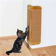 Griffoir pour chat, pour les angles de pièce, tapis en sisal, 32x60 cm, marron