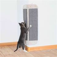 Griffoir pour chat, pour les angles de pièce, tapis en sisal, 32x60 cm, gris/gris clair