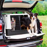 Box de transport pour chiens ATLAS CAR MAXI, avec paroi de séparation, 100x80x71cm, jusqu’à 60kg