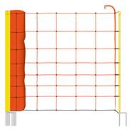 Filet de clôture électrique de VOSS.farming, 50 m, filet pour ovins, 90 cm, 2 pointes, orange