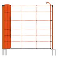 Filet de clôture électrique BASIC de VOSS.farming, pour ovins, caprins, 50 m, 90 cm, 2 pointes, orange