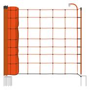 Filet de clôture électrique BASIC de VOSS.farming, pour ovins, 50 m, 108 cm, 2 pointes, orange