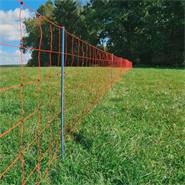 Filet de clôture électrique pour ovins OviNet Premium de AKO, 50 m, 90 cm, 14 piquets renforcés, 1 pointe, orange