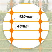 Clôture de délimitation 50m VOSS.farming "PowerOFF" Classic, hauteur 120cm - 120x40mm, orange