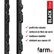 20 piquets pour clôture électrique « farm 156 » de VOSS.farming, 156 cm, noir
