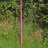 20 x piquets pour clôture électrique "style" de VOSS.farming, 156 cm, double bêche, pink