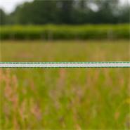 Ruban de clôture électrique VOSS.farming, 200 m, 10 mm, 4x0,40 HPC/Ultra, blanc-vert