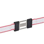 5 x connecteurs "Litzclip®" pour rubans de clôture électrique de 20 mm (inox)