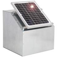 Kit VOSS.farming : Panneau solaire de 12 W +  Électrificateur 12 V Green Energy + Boîtier