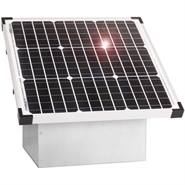 Système à énergie solaire 35 W VOSS.farming pour électrificateur 12 V, avec boîtier