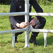 Chaîne pour barrières de pré VOSS.farming - chaîne de connexion robuste avec mousquetons pour barrières de pré