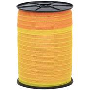 Ruban de clôture électrique de VOSS.farming 200 m, 20 mm, 5 x 0,16 acier inoxydable, jaune-orange