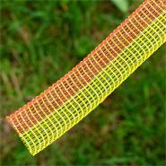 Ruban de clôture électrique de VOSS.farming 200 m, 20 mm, 5 x 0,16 acier inoxydable, jaune-orange