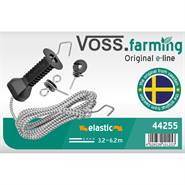 Kit pour poignée de portail VOSS.farming avec cordelette élastique de 3,20 m (extensible sur 6,2 m)