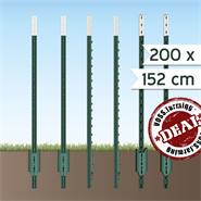 200 x piquets métalliques en T de VOSS.farming, 152 cm, pour clôtures fixes