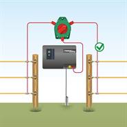 Interrupteur de clôture VOSS.farming avec bouton rotatif robuste, nouvelle version, rouge / vert