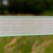 3 bobines ruban de clôture électrique VOSS.farming 200 m, 40 mm, 1 x 0,20 cuivre + 6 x 0,20 inox + 5 connecteurs + panneau d'avertissement