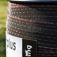Ruban de clôture électrique de VOSS.farming 200 m / 40 mm, 2 x 0,3 cuivre + 8 x 0,3 acier inoxydable marron-orange