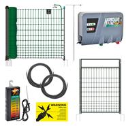 Kit complet premium pour volailles VOSS.farming (filet vert + portillon), 12 V / 230 V