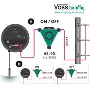 Interrupteur de clôture VS-10 de VOSS.farming, MARCHE/ARRÊT
