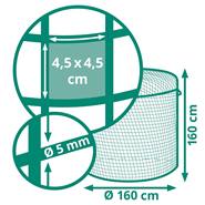 Filet à foin de VOSS.farming pour balles de foin rondes - 1,60 x1,60 m, maillage 4,5 x 4,5 cm
