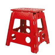 Tabouret Step-up, marchepied rabattable, siège d"appoint, pour le manège,  l"écurie, les tournois, 39 cm, rouge vif