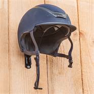 Porte-casque pour casque d’équitation, noir - support casque pratique, revêtement par poudre