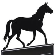 Panneau de box VOSS.farming, en forme de cheval, métal