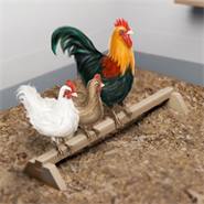 Perchoir à poules VOSS.farming, à poser sur le sol, pour poulailler et enclos extérieur