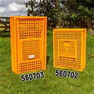 Caisse de transport pour volailles VOSS.farming, 98 x 58 x 27 cm, cage de transport très robuste