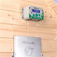 LOT : Portier automatique de poulailler "ChickenFriend“ VOSS.farming avec trappe 430 x 400 mm et kit solaire