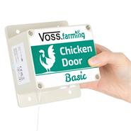 LOT VOSS.farming : Portier automatique pour poulailler "Chicken-Door Basic" avec trappe en alu 430 x 400 mm