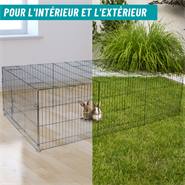 Enclos pour chiots VOSS.pet, enclos XL pour lapins et lièvres, 66 x 112 x 216 cm