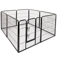 Enclos XL pour chiots VOSS.pet, enclos pour petits animaux, 8 éléments de clôture robustes, 81 x 78 cm