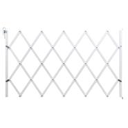 Barrière accordéon pour chiens « Stop Fix », barrière de porte pour chiens, extensible env. 60-110cm, blanc