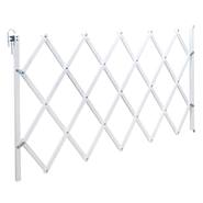 Barrière accordéon pour chiens « Stop Fix », barrière de porte pour chiens, extensible env. 60-110cm, blanc