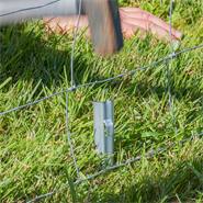 5 x Profilé d’ancrage W de VOSS.farming pour clôture animaux sauvages, fil grillagé, 50 cm
