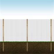 Clôture pour jardin VOSS.farming, treillis pour volière 10mx100cm + 8x piquets en bois