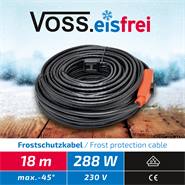 Câble chauffant VOSS.eisfrei 18 m, câble antigel, chauffage auxiliaire pour tuyaux