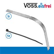 Protection anti-torsion pour câble chauffant de VOSS.eisfrei, acier inoxydable, serre-câble compris