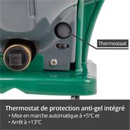 Abreuvoir chauffant "Thermo P25-24V plus" de VOSS.farming avec chauffage auxiliaire pour conduites, 72 W