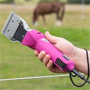Tondeuse pour chevaux profiCUT go sur batterie de VOSS.farming (pink)