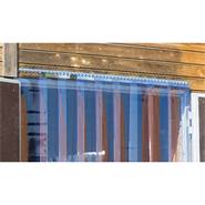 Barre à crochets en inox pour suspendre des rideaux à lamelles en PVC pour étable, paddock, halls , 147 cm