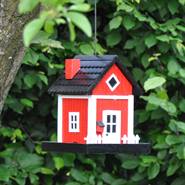 Maison / Mangeoire pour oiseaux Skagen, rouge