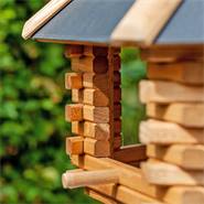 « Tofta » de VOSS.garden - maison pour oiseaux de qualité supérieure, en bois avec toit en métal