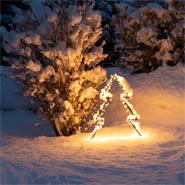 Sapin de Noël lumineux à LED VOSS.garden - Tuteur sapin de jardin LED de 90 cm, éclairage de Noël