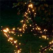 Étoile LED VOSS.garden - Tuteur de jardin, étoile de Noël à LED 77cm, éclairage de Noël