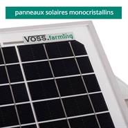 Kit VOSS.farming : Panneau solaire de 12 W +  Électrificateur 12 V Green Energy + Boîtier